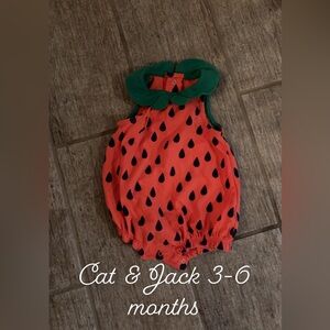 Baby girl 3-6 month Strawberry Outfit